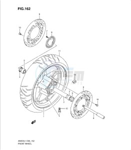 AN650 drawing FRONT WHEEL (AN650AL1 E2)