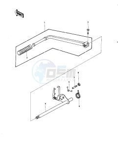 KZ 750 B (B1-B4) drawing GEAR CHANGE MECHANISM