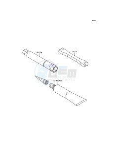 KLX450R KLX450AGF EU drawing Owner's Tools