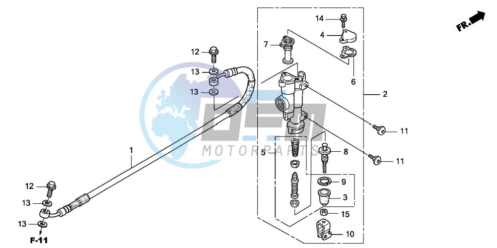 RR. BRAKE MASTER CYLINDER