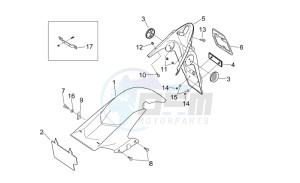 Sonic 50 Air drawing Rear body III - Mudguard