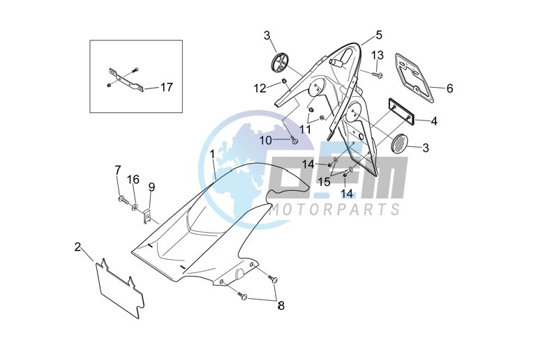 Rear body III - Mudguard