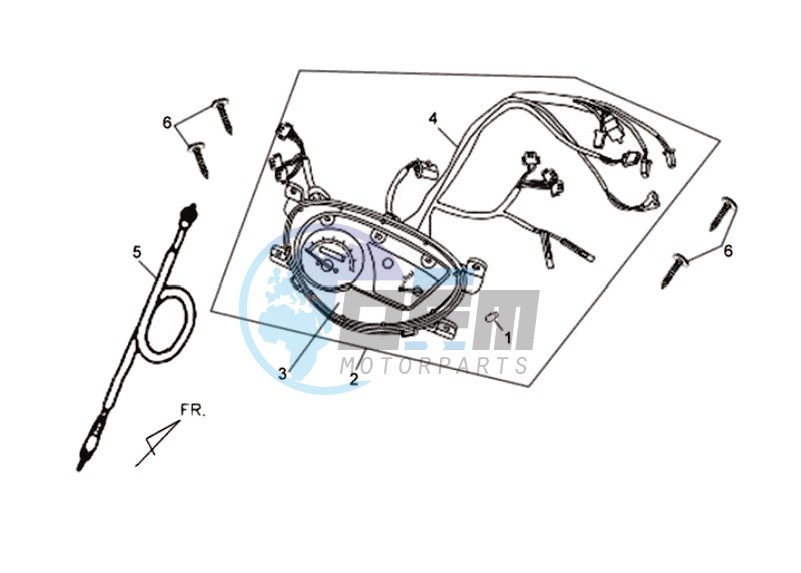 DASHBOARD / SPEEDOMETER CABLE / WIRING HARNASS