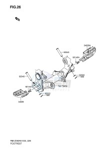 RM-Z250 (E24) drawing FOOTREST