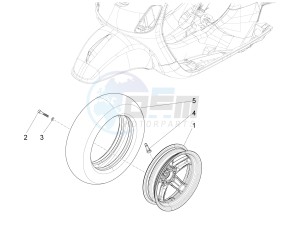 VX-VXL-SXL 150 4T 3V drawing Front wheel