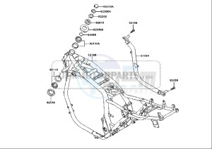 ZRX 1200 (EU) drawing FRAME