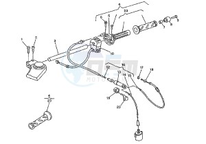 MITO EVOL.125 drawing HANDLEBAR RIGHT CONTROLS