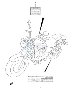 GZ250 (P19) drawing LABEL (MODEL K3)