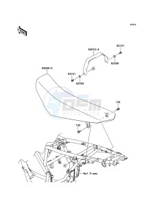 KLX125 KLX125CBF GB XX (EU ME A(FRICA) drawing Seat