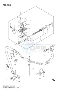 GSX650F (E21) Katana drawing CLUTCH MASTER CYLINDER