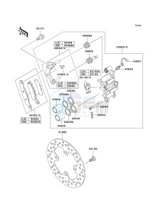 KVF 650 E [BRUTE FORCE 650 4X4 HARDWOODS GREEN HD] (E1) E1 drawing FRONT BRAKE