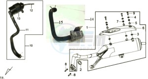 JOYRIDE 125 drawing EXHAUST