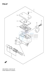 GSX1250FA (E28) drawing FRONT MASTER CYLINDER