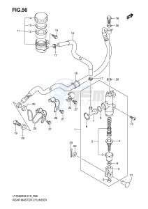 LT-R450 (E19) drawing REAR MASTER CYLINDER