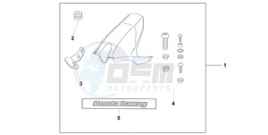 CBR1000RR9 UK - (E / MME) drawing HUGGER PEARL SIREN BLUE