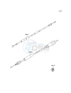 KX125 KX125M8F EU drawing Cables