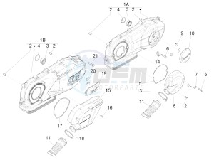 150 4T 3V ie Primavera (EMEA, LATAM) EQR) drawing Crankcase cover - Crankcase cooling