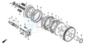 CB250 drawing CLUTCH