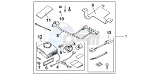 CB600F9 France - (F / CMF) drawing KIT ALARM SYS