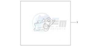 VFR800A9 France - (F / ABS CMF MME) drawing TOP BRIDGE COVER