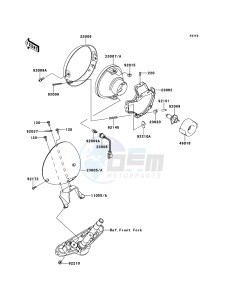 VN900 CLASSIC VN900BDF GB XX (EU ME A(FRICA) drawing Headlight(s)