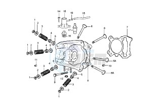 DNA 125-180 125 drawing Cylinder head - Valves