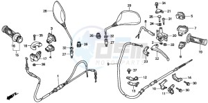 SFX50MM drawing HANDLE LEVER/SWITCH/CABLE (1)