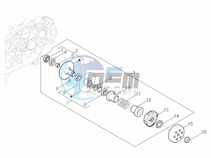 Driven pulley