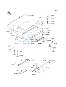 KAF 950 B [MULE 3010 DIESEL 4X4] (B1) [MULE 3010 DIESEL 4X4] drawing FENDERS