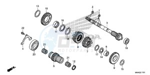 NC750SDG NC750X Europe Direct - (ED) drawing TRANSMISSION (MAINSHAFT) (NC750SD)