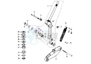 X–FIGHT - 50 cc drawing FRONT FORK