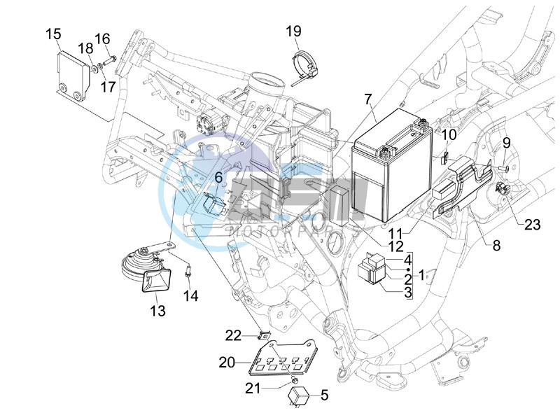 Remote control switches - Battery - Horn