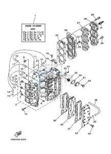 40VMHOS drawing CYLINDER--CRANKCASE