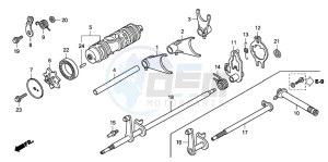 TRX420FM FOURTRAX drawing GEARSHIFT DRUM