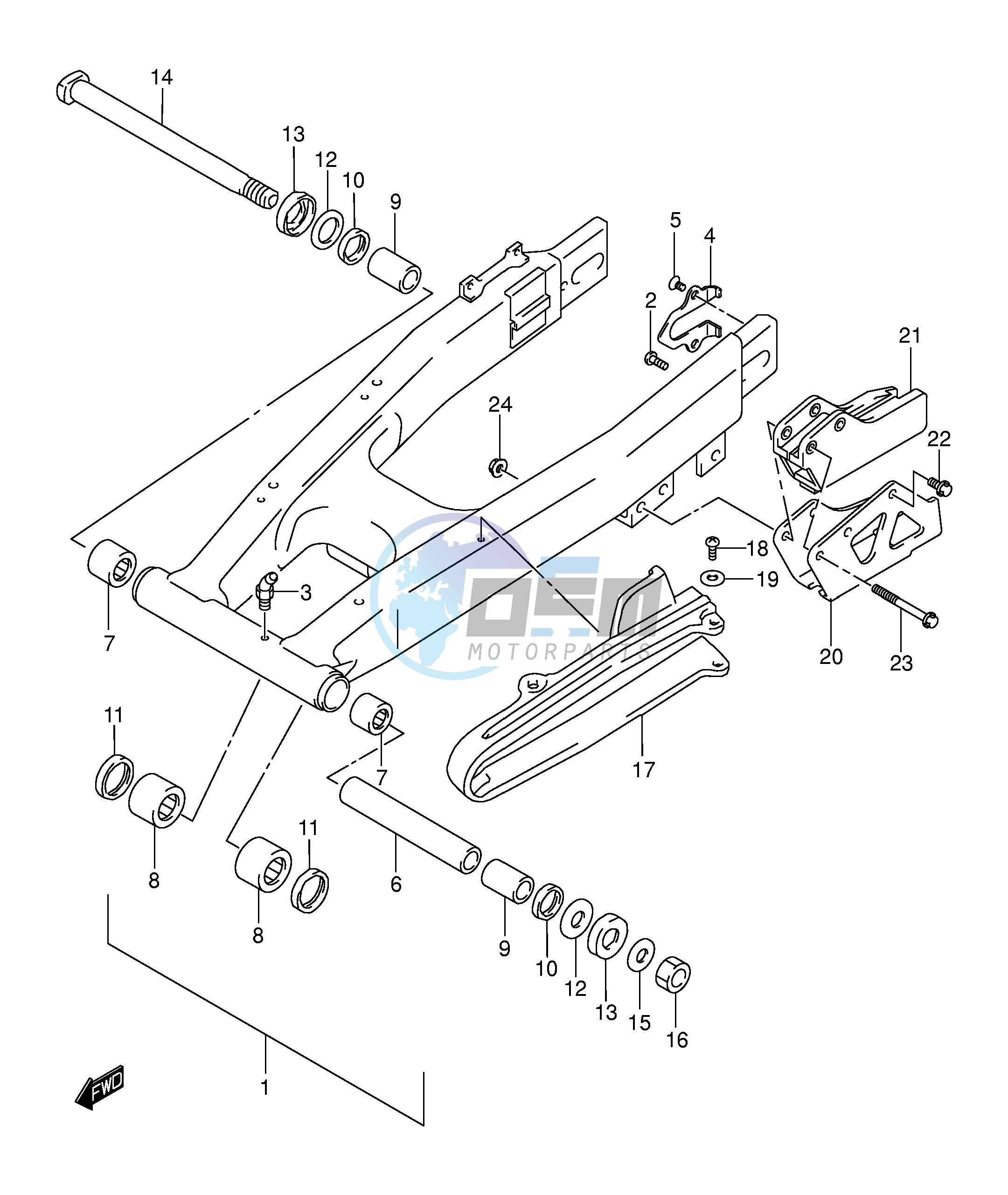 REAR SWINGING ARM