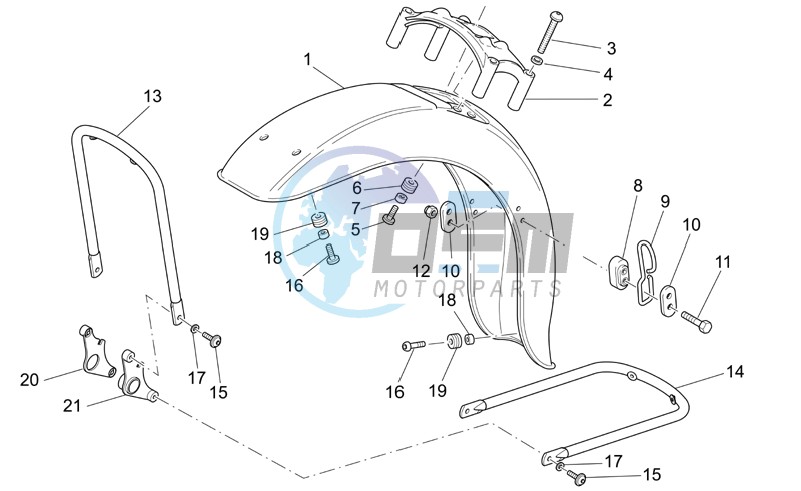 Front mudguard