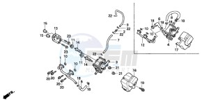 NX650 500 DOMINATOR drawing AIR SUCTION VALVE