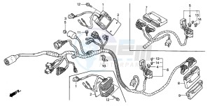 CBR600F4 drawing WIRE HARNESS