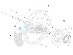 V7 II Racer ABS 750 USA-CND drawing Front wheel