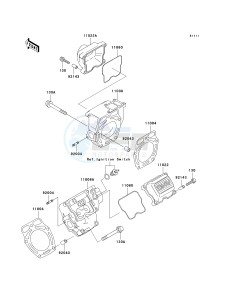 KAF 620 F MULE 3020 TURF (F1-F3) MULE 3020 TURF drawing CYLINDER HEAD