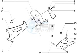 ICE 50 drawing Splash guard bracket-Carburettor cover