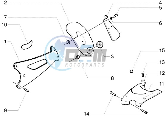 Splash guard bracket-Carburettor cover