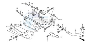 SH300 drawing EXHAUST MUFFLER