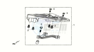 GTS 300i ABS drawing LUGGAGE RACK