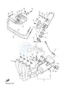 YZF-R6 600 R6 (2CXR) drawing EXHAUST