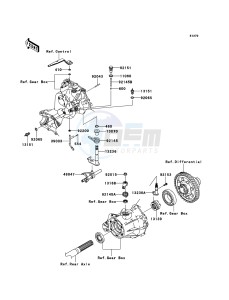 MULE_600 KAF400BBF EU drawing Gear Change Mechanism