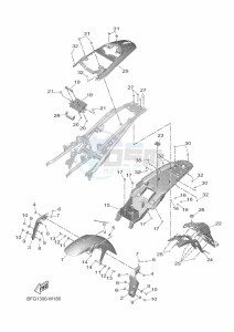 XSR125 MTM125 (BFG1) drawing FENDER