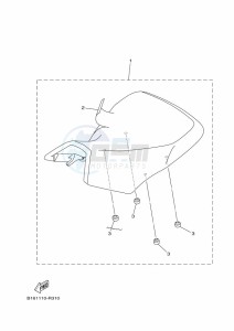 YFM700FWBD KODIAK 700 EPS (B5KS) drawing SEAT