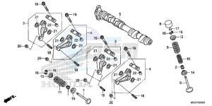 VFR1200XLF CrossTourer - VFR1200X 2ED - (2ED) drawing CAMSHAFT/ VALVE (FRONT)