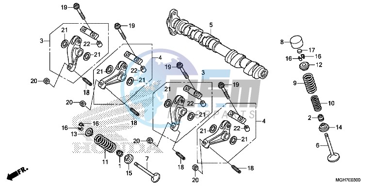 CAMSHAFT/ VALVE (FRONT)